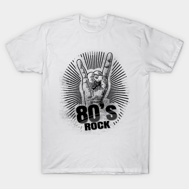 '80s Rock On Band' Awesome Eighties Vintage Gift T-Shirt by ourwackyhome